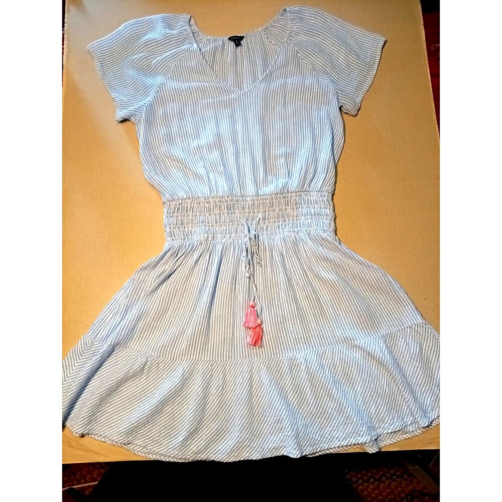 Nautica dress M Medium 55% Linen 45% Viscose